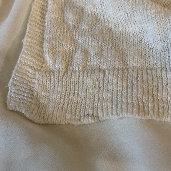 Lucky Brand Cream Split Back Sweater - Picture 7 of 13